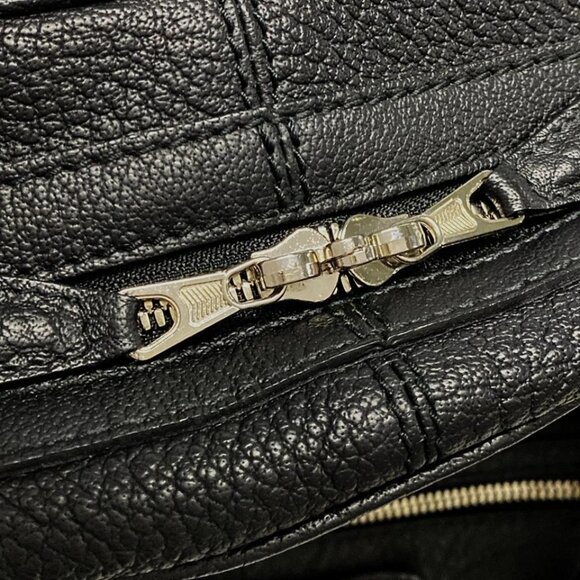 BALENCIAGA - Black Leather Handbag 451-082925 - Picture 10 of 14